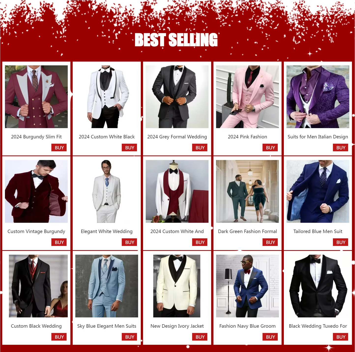 White Men Suit