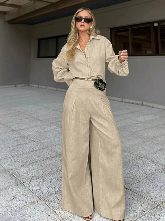 Women's Lapel Long Sleeve Tops